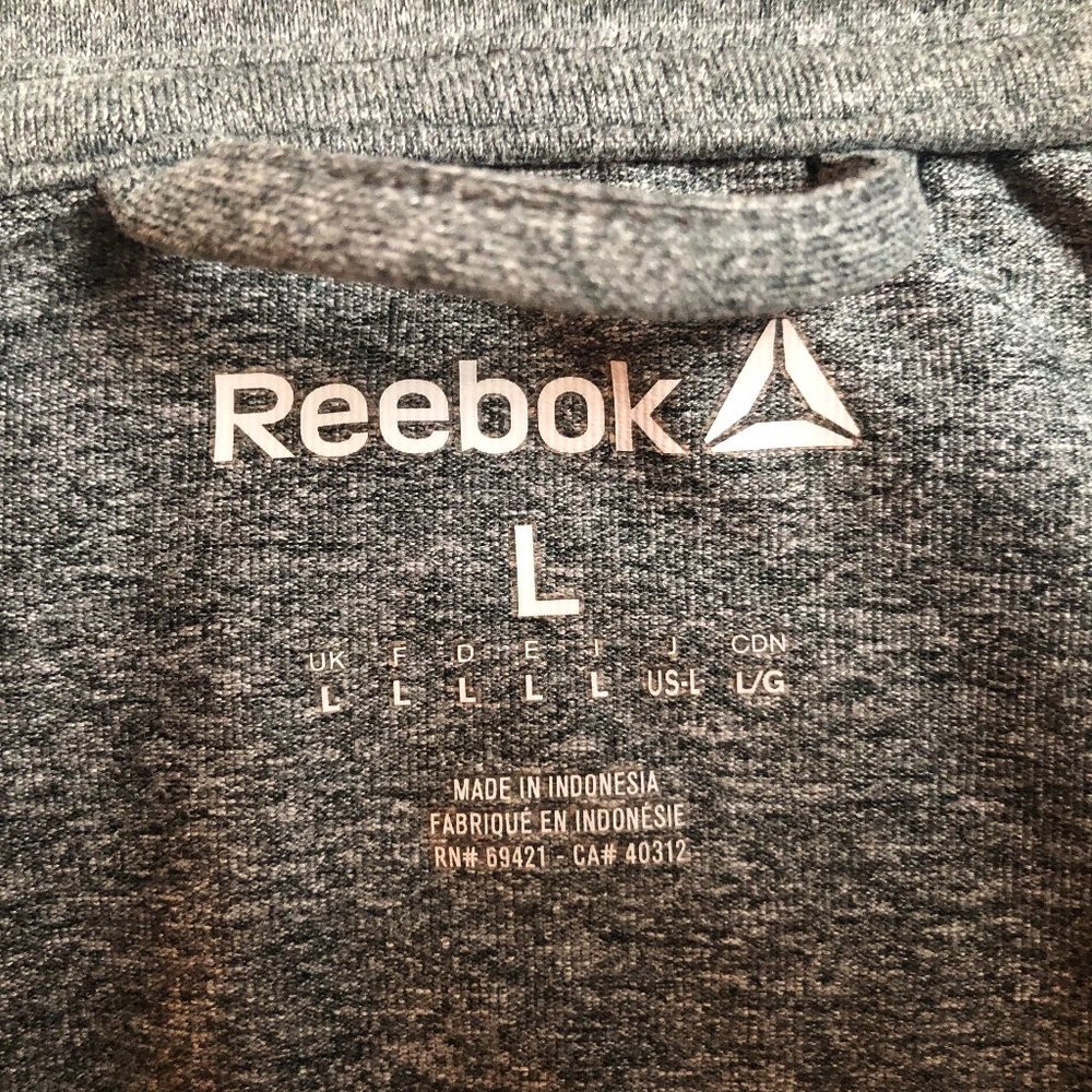 Gray Reebok Quarter Zip Pullover - Picture 3 of 3